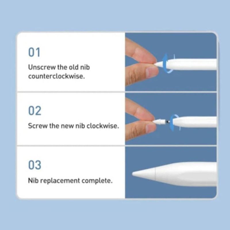 Змінні наконечники для стилуса Baseus Smooth Writing Capacitive Stylus Tips Moon White（2pcs）