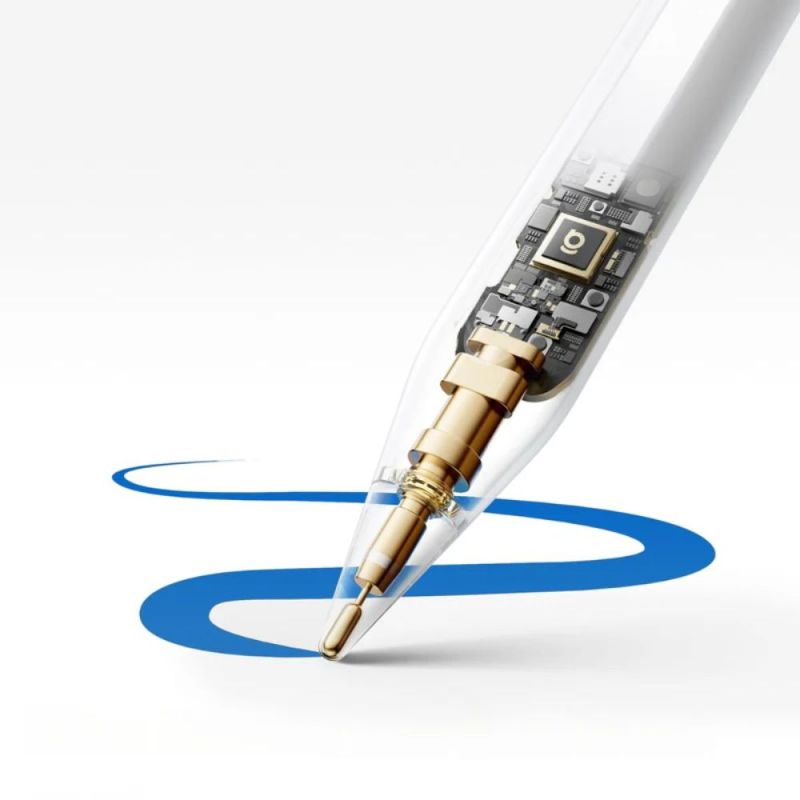 Стилус Baseus Smooth Writing PS3 Pro 360° Touch Operation Wired Charging Stylus Moon White (With Type-C*1 Cable and Tip*1)