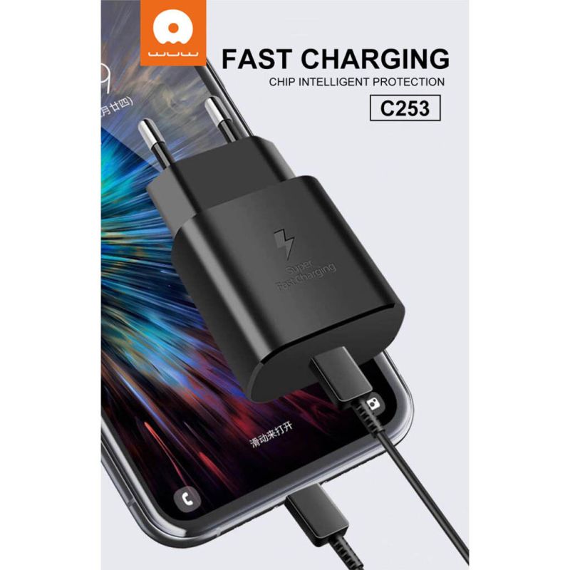 Мережевий зарядний пристрій WUW C253 PD 25W Charger