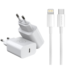 Мережевий зарядний пристрій WUW-T81L PD 20W USB C fast charger +USB C to Lightning cable kit