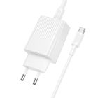 Мережевий зарядний пристрій BOROFONE BAS75A Source single port PD30W charger set (C to C) (EU)White