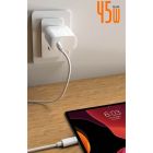 Мережевий зарядний пристрій WUW-C202 PD45W GaN Eu Smart Charger