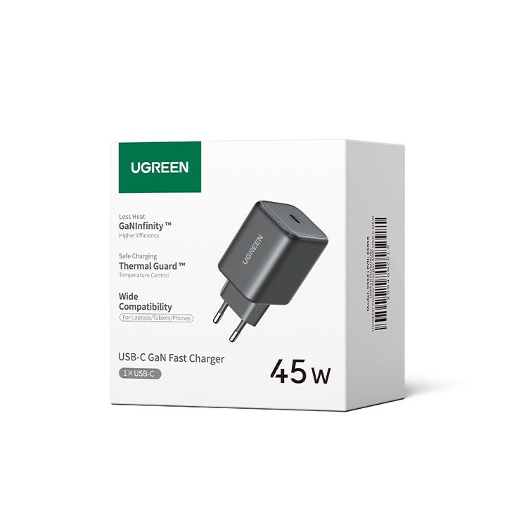 Мережевий зарядний пристрій UGREEN X524 45W USB-C GaN Fast Charger EU white