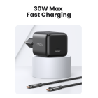 Мережевий зарядний пристрій UGREEN X513 30W USB-C GaN Fast Charger EU Black