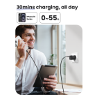 Мережевий зарядний пристрій UGREEN X513 30W USB-C GaN Fast Charger EU Black