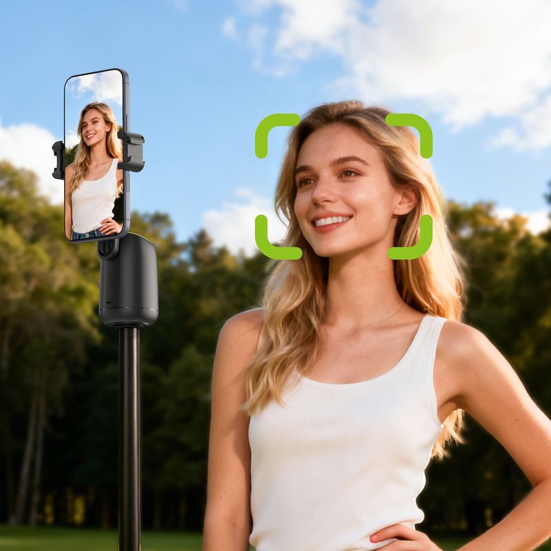 Смарт-штатив ACEFAST E44 360-degree AI intelligent follow-up PTZ Black