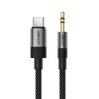 Аудіокабель ACEFAST J11 Type-C to 3.5mm male, nylon braid, 1m, Black