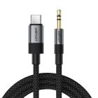 Аудіокабель ACEFAST J11 Type-C to 3.5mm male, nylon braid, 1m, Black