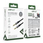 Аудіокабель ACEFAST J10 3.5mm male to 3.5mm male, nylon braid, 1m, Black