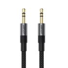 Аудіокабель ACEFAST J10 3.5mm male to 3.5mm male, nylon braid, 1m, Black