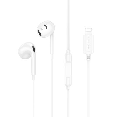 Навушники дротові BOROFONE BM96 (Lightning) White
