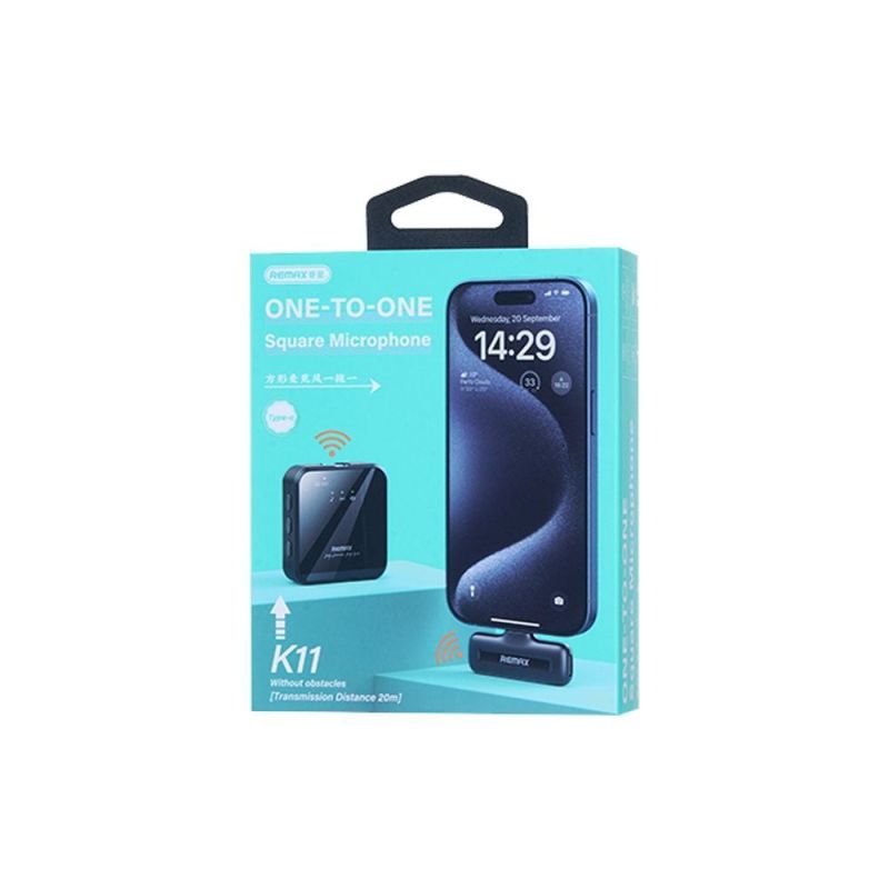 Бездротова мікрофонна система REMAX K11 (Lightning) Black