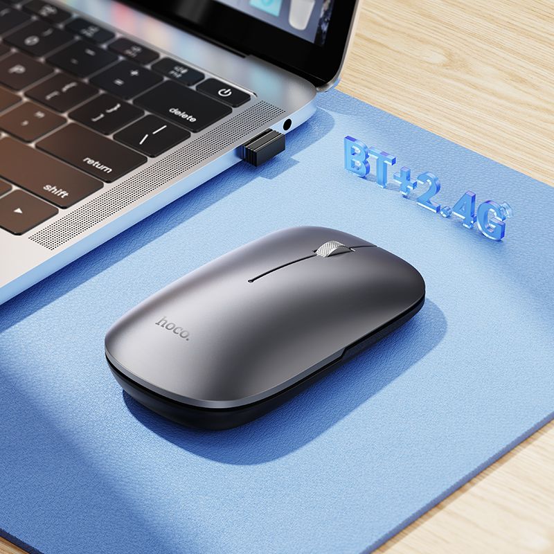 Миша HOCOGM43 Adelanto dual-mode wireless mouse(rechargeable version) deep space gray
