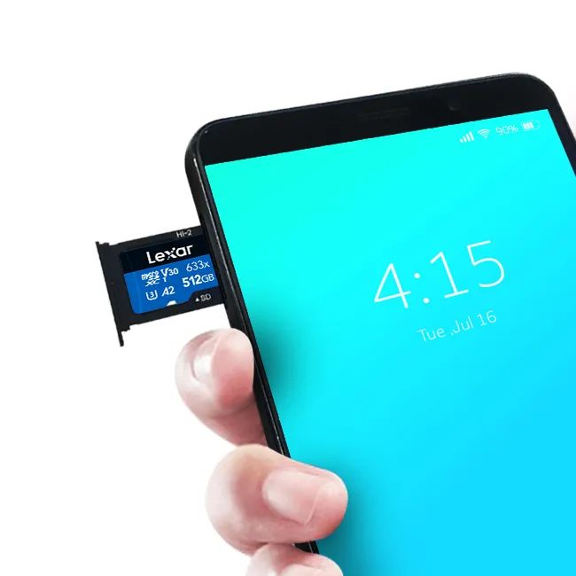 Карта пам'яті microSDXC (UHS-1 U3) Lexar High-Performance 633x 128Gb class 10 V30 A1 (100Mb/s) Blue Series (adapter SD)