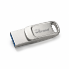 Флеш-накопичувач Wibrand USB 3.2 Gen1 Bee 256GB USB Type-A/USB Type-C Silver