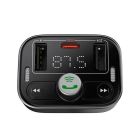 АЗП з FM-модулятором Baseus S-09 Pro Series Car FM Transmitter Cluster Black