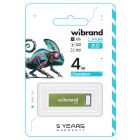Флеш-накопичувач Wibrand USB 2.0 Chameleon 4Gb Light Green