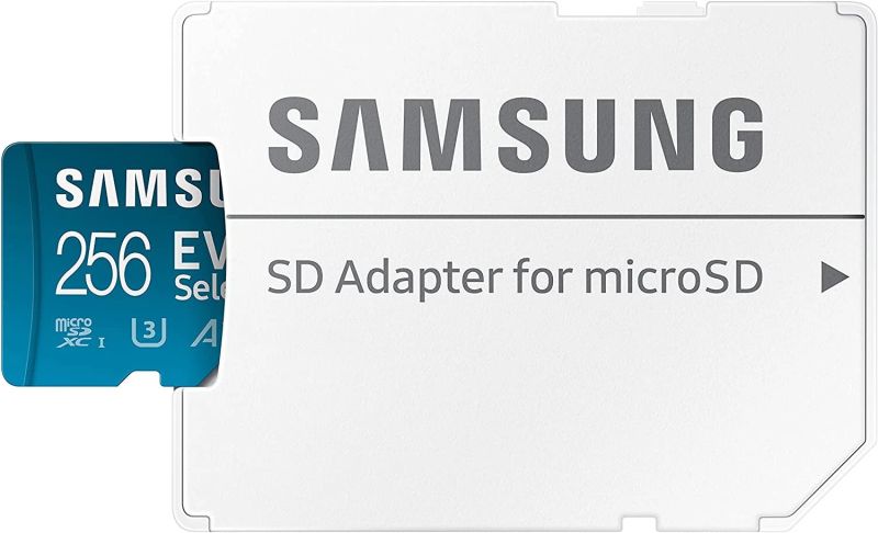 Карта пам'яті microSDXC (UHS-І U3) Samsung EVO Select 256Gb class 10 A2 V30 (R130MB/s, W30MB/s) (adapter SD)