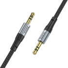 Аудiокабель HOCO UPA26 3.5mm male to 3.5mm male, nylon braid, 1m, Black