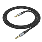 Аудiокабель HOCO UPA26 3.5mm male to 3.5mm male, nylon braid, 1m, Black
