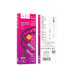 Аудiокабель HOCO UPA26 3.5mm male to 3.5mm male, nylon braid, 1m, Black