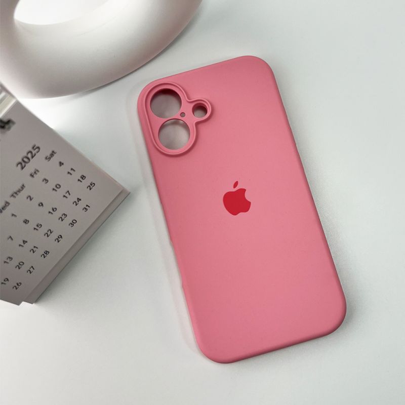 Чохол для смартфона Silicone Full Case AA Camera Protect for Apple iPhone 16 6,Light Pink