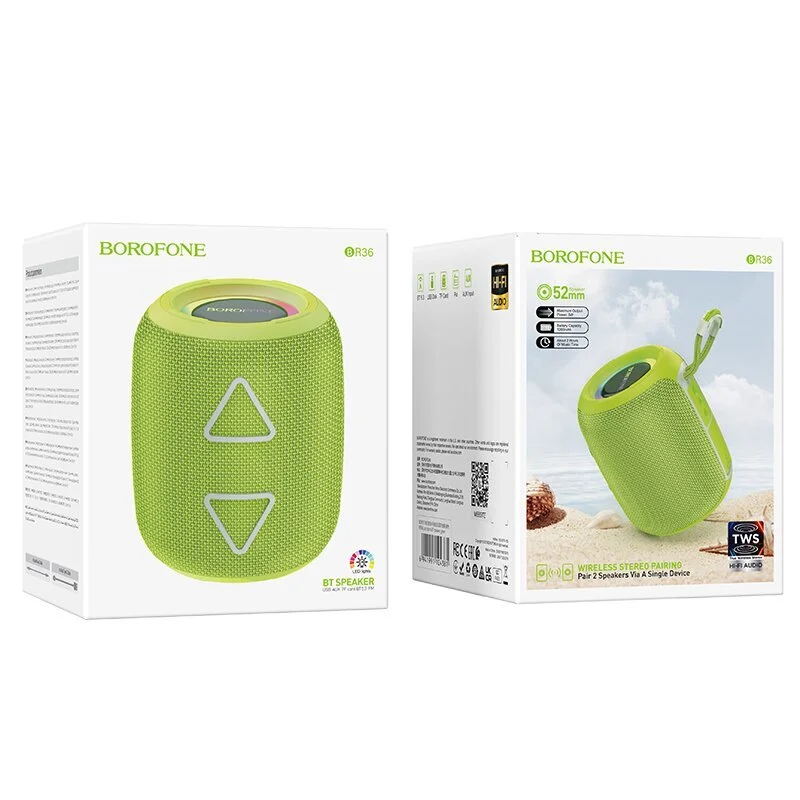 Портативна колонка BOROFONE BR36 Lucy sports BT speaker Green