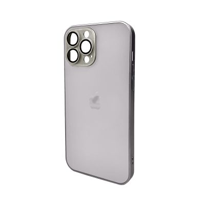 Чохол для смартфона AG Glass Matt Frame Color Logo for Apple iPhone 11 Pro Max Titanium Grey