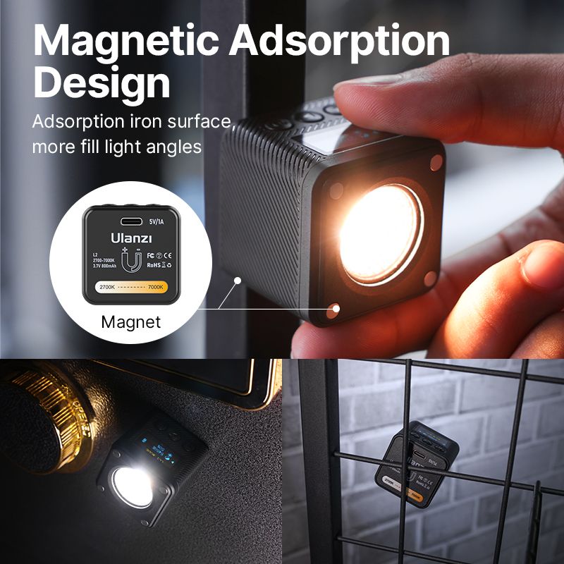 Відеосвітло Ulanzi L2 Bi-color COB Vedio Light IP6 Black (3051)