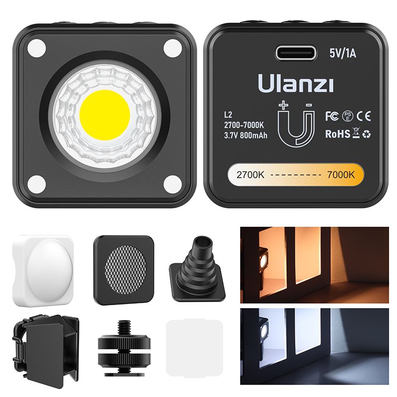 Відеосвітло Ulanzi L2 Bi-color COB Vedio Light IP6 Black (3051)