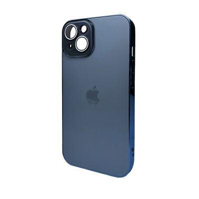 Чохол для смартфона AG Glass Sapphire Frame MagSafe Logo for Apple iPhone 15 Sea Blue