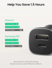 Автомобільний зарядний пристрій UGREEN CD130 Dual USB Car Charger (Space Gray) (UGR-30780)