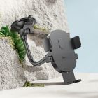 Автотримач для телефона HOCO H20 Mighty one-button car holder(windshield) Black