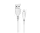 Кабель BOROFONE BX51 USB to iP 2.4A,1m, PVC, PVC connectors, White