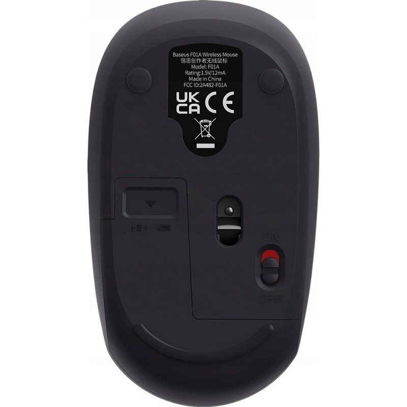 Маніпулятор миша бездротова Baseus F01B Tri-Mode Wireless Mouse Frosted Gray