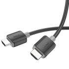 Кабель HOCO US08 HDTV 2.0 male-to-male 4K HD data cable(L=1M) Black
