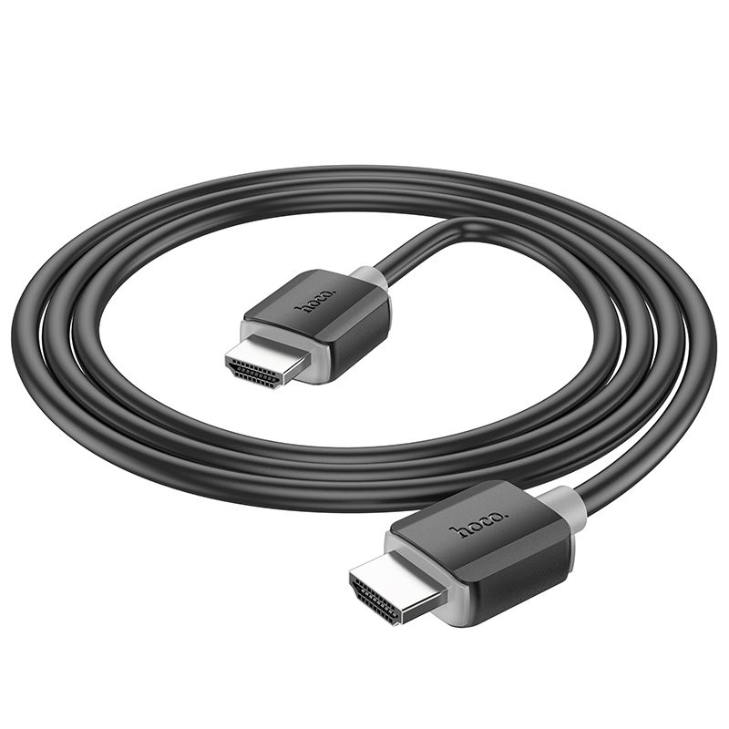 Кабель HOCO US08 HDTV 2.0 male-to-male 4K HD data cable(L=1M) Black