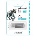 Флеш-накопичувач Wibrand USB 2.0 Cougar 4Gb Silver