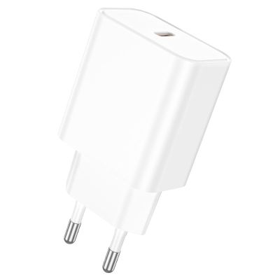 Мережевий зарядний пристрій BOROFONE BA71A Power single Port PD20W charger White