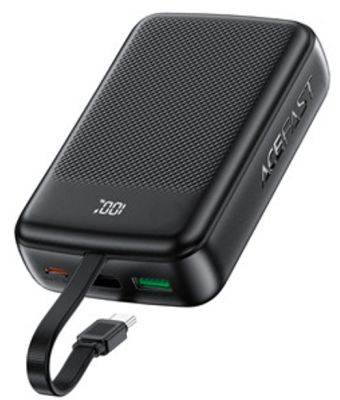 Зовнішній акумулятор ACEFAST M14 PD20W power bank with cable 20000mAh Black