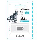 Флеш-накопичувач Wibrand USB 2.0 Lynx 32Gb Silver