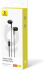 Навушники Baseus Encok CZ11 Wired Earphones Cluster Black