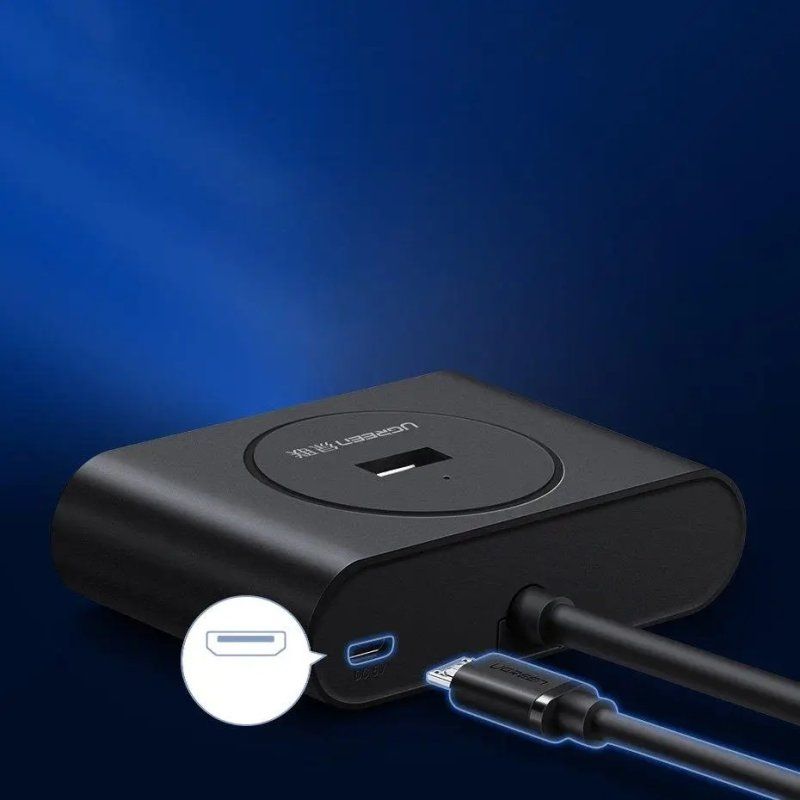 USB-хаб UGREEN USB 3.0 Hub  0.5m (Black)