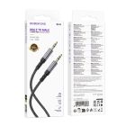 Аудіокабель BOROFONE BL24 Graceful audio cable AUX Metal Grey
