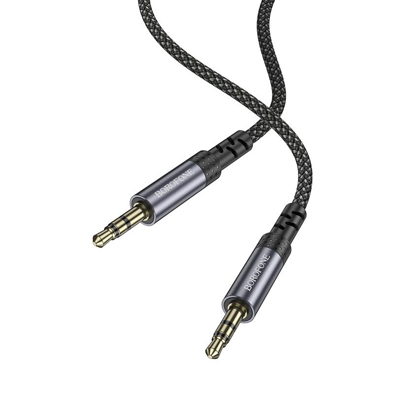 Аудіокабель BOROFONE BL24 Graceful audio cable AUX Metal Grey