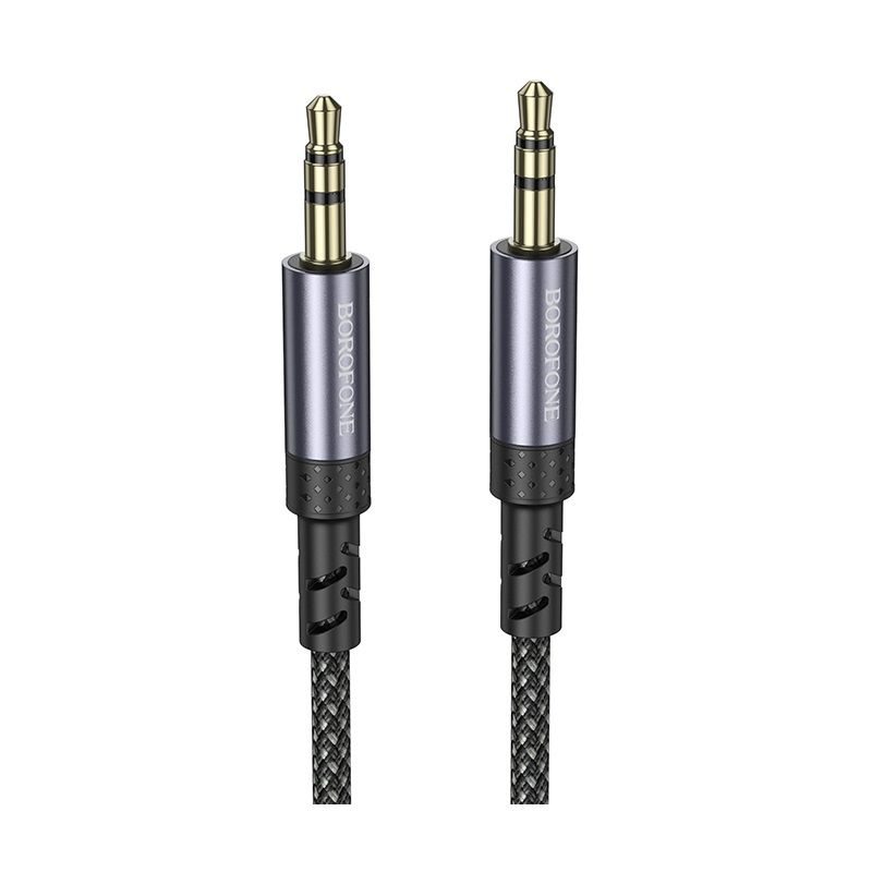 Аудіокабель BOROFONE BL24 Graceful audio cable AUX Metal Grey