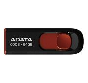 Флеш-накопичувач ADATA USB 2.0 C008 64Gb Black/Red
