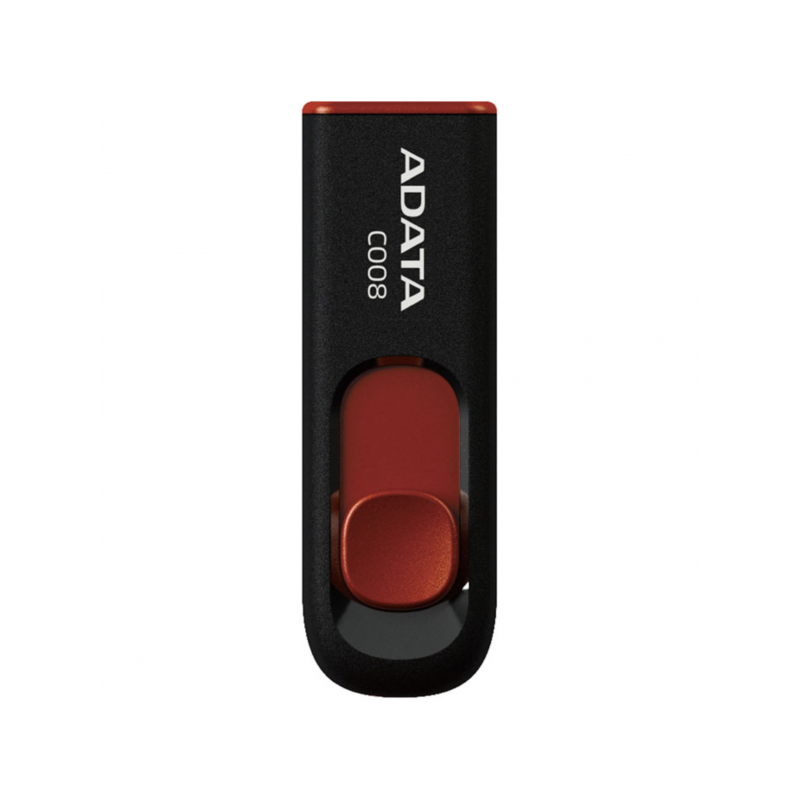 Флеш-накопичувач ADATA USB 2.0 C008 64Gb Black/Red