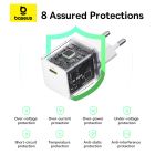 Мережевий зарядний пристрій Baseus Palm Fast Charger 1C 30W EU Moon White