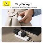 Мережевий зарядний пристрій з кабелем Baseus Palm Fast Charger C+U 30W EU Moon White (with USB-C to USB-C 60W (20V/3A) 1m Moon White)